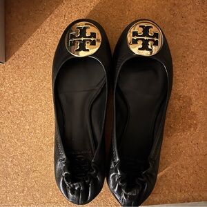 Tory Burch Black Ballet Flats